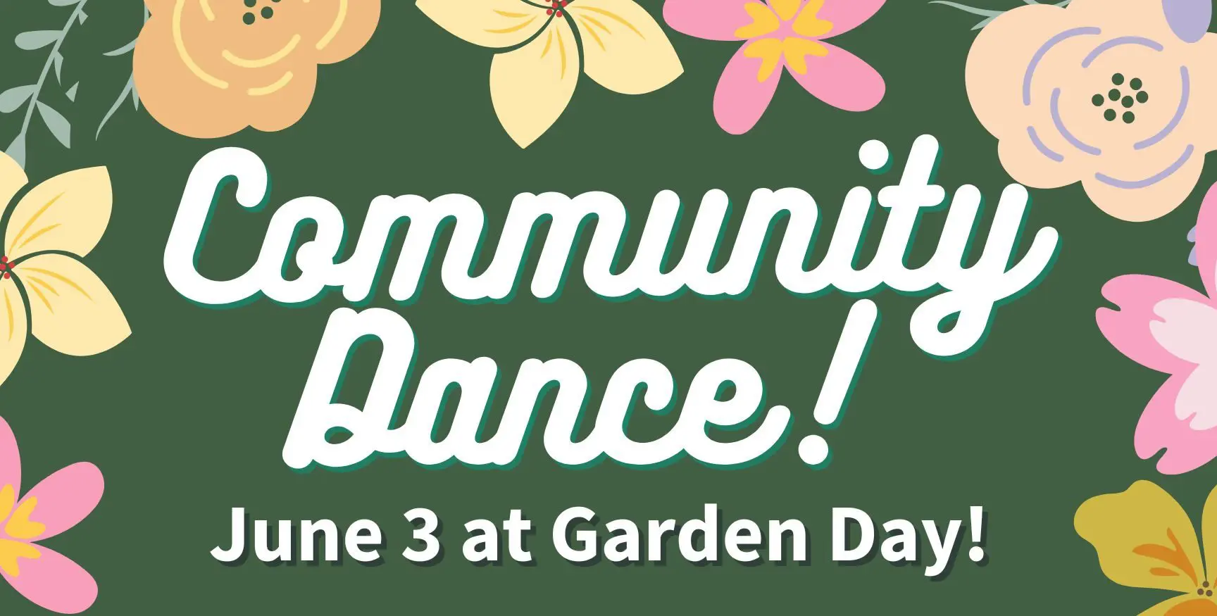 Brunswick Library Community Dance flyer